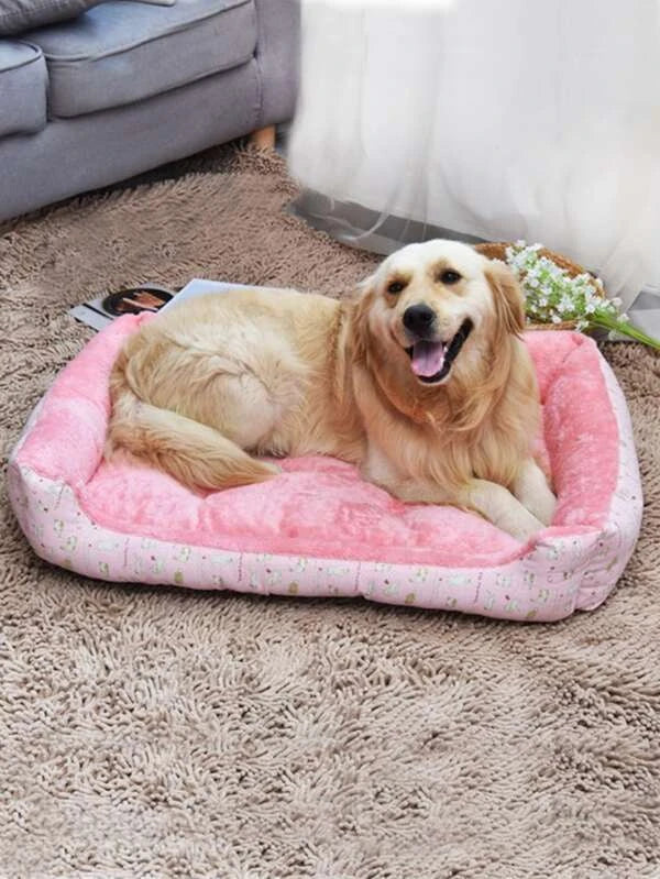 1pc Cat Print Pet Bed (XS-L)