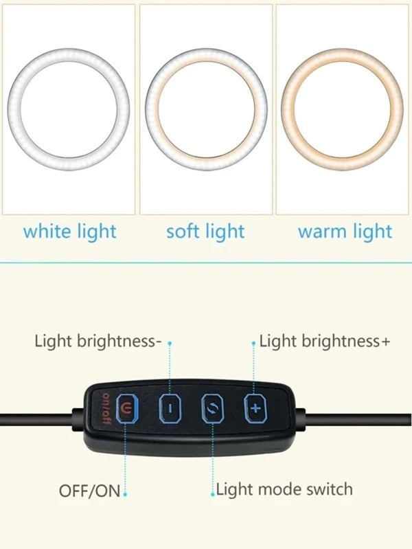 10 Inch Ring Fill Light With Phone Holder & Tripod