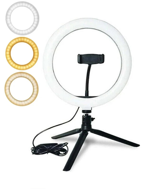 10 Inch Ring Fill Light With Phone Holder & Tripod