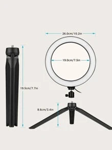 10 Inch Ring Fill Light With Phone Holder & Tripod