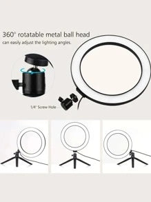 10 Inch Ring Fill Light With Phone Holder & Tripod