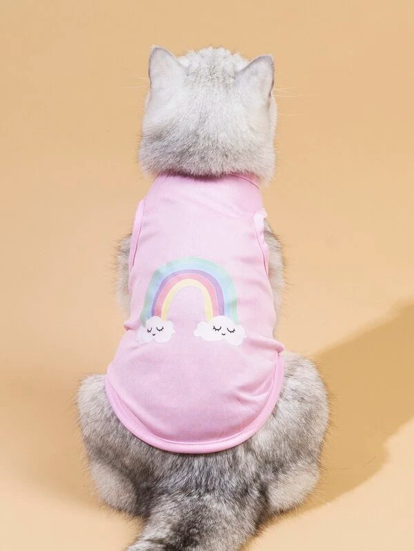 Rainbow Print Pet Tank (XS-XXL)