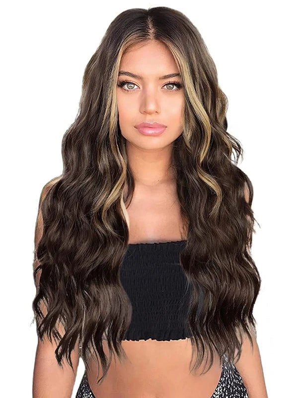 Lace Front Long Curly Synthetic Wig