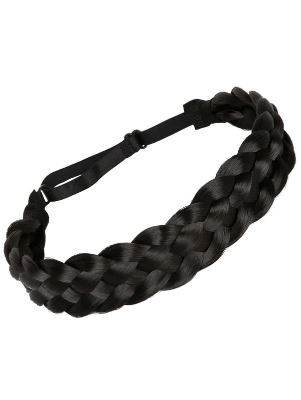 Short Synthetic Hair Braided Headband