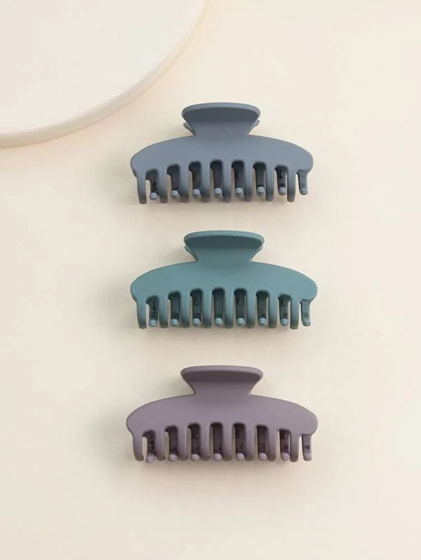 3pcs Solid Hair Claw cv