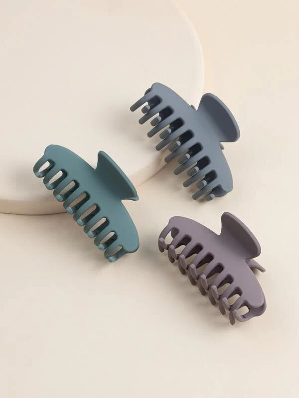 3pcs Solid Hair Claw cv