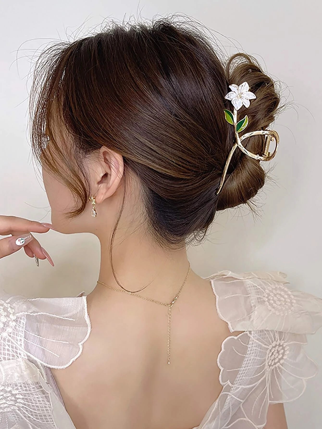 1pc Flower Design Hair Claw