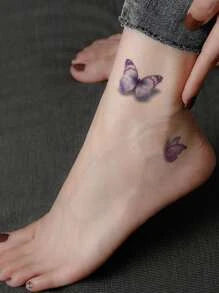 1sheet Butterfly Print Tattoo Sticker