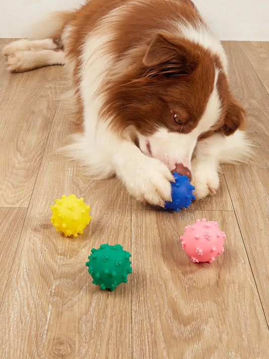 1pc Random Color Pet Sound Toy Ball