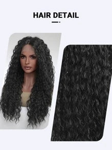 T-Part Lace Long Curly Synthetic Wig