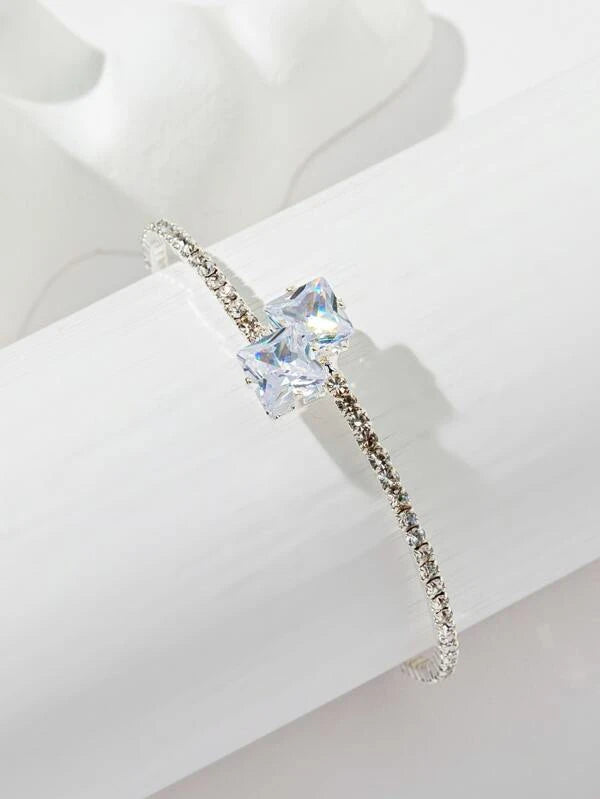 Rhinestone Decor Bangle