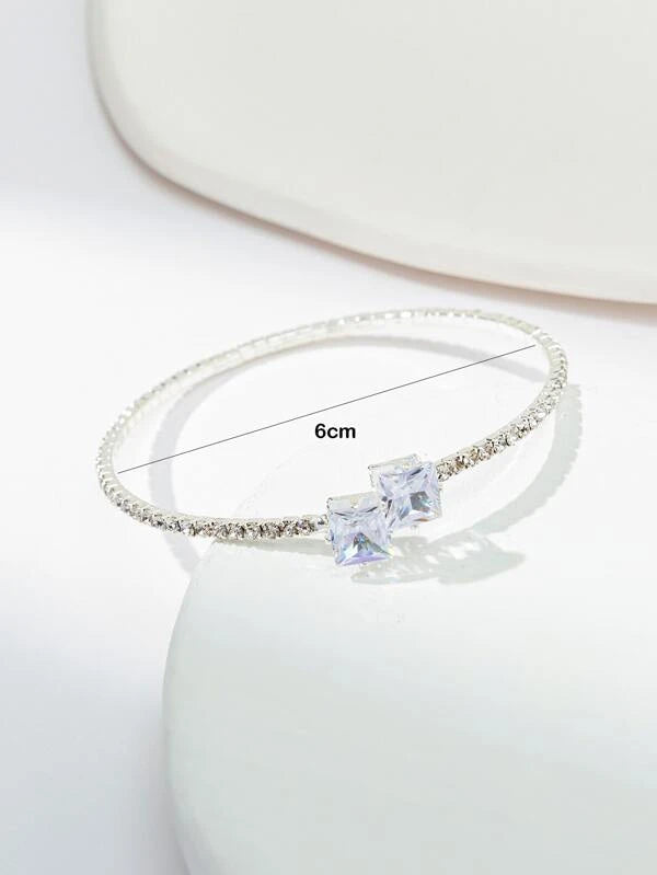 Rhinestone Decor Bangle