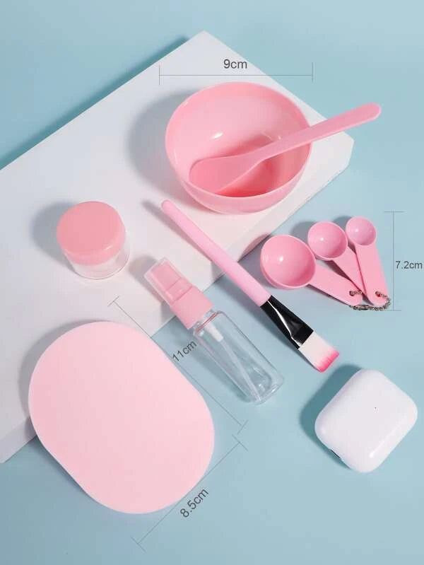 Face Facial Sheet Bowl Set 9Pcs