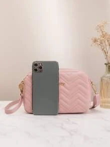 Mini Letter Decor steppelt Crossbody táska