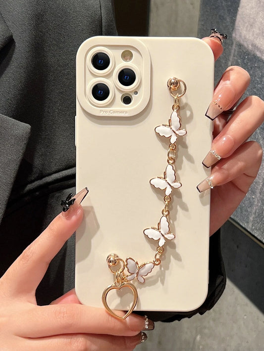 Solid Phone Case With Hand Strap