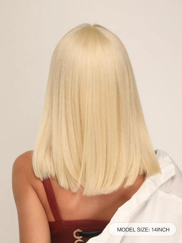Short Straight Synthetic Wig With Bangs