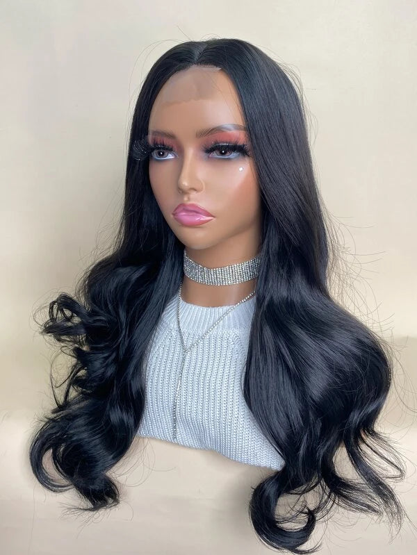 T-part Lace Front Medium Body Wave Synthetic Wig