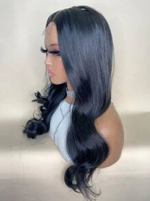 T-part Lace Front Medium Body Wave Synthetic Wig
