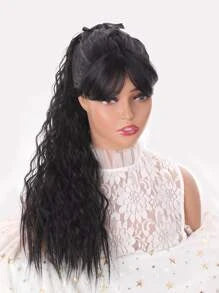 1pc Long Curly Ponytail Synthetic Hair Extension