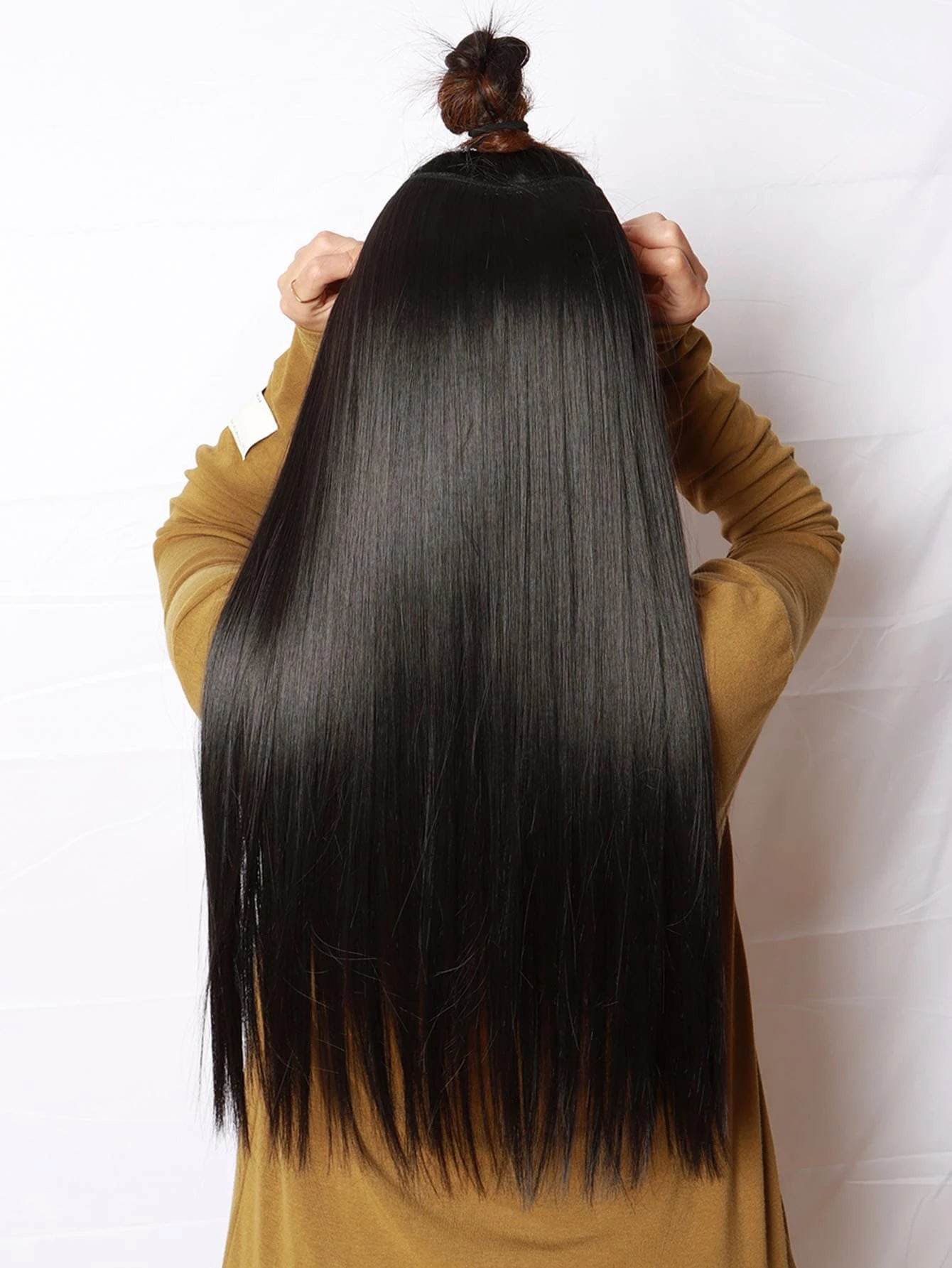 Clip In Long Straight Synthetic Hair Extension