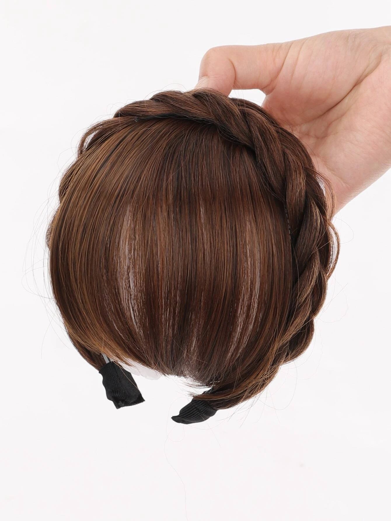 Short Straight Synthetic Hair Bangs With Hair Hoop