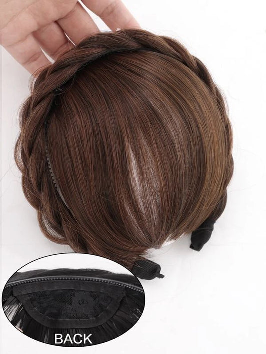 Short Straight Synthetic Hair Bangs With Hair Hoop