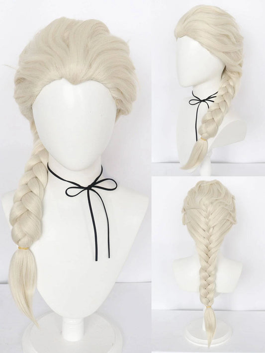 1pc Braided Cosplay Synthetic Wig & 1pc Wig Cap