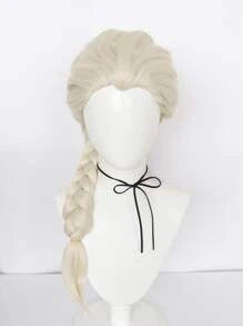 1pc Braided Cosplay Synthetic Wig & 1pc Wig Cap