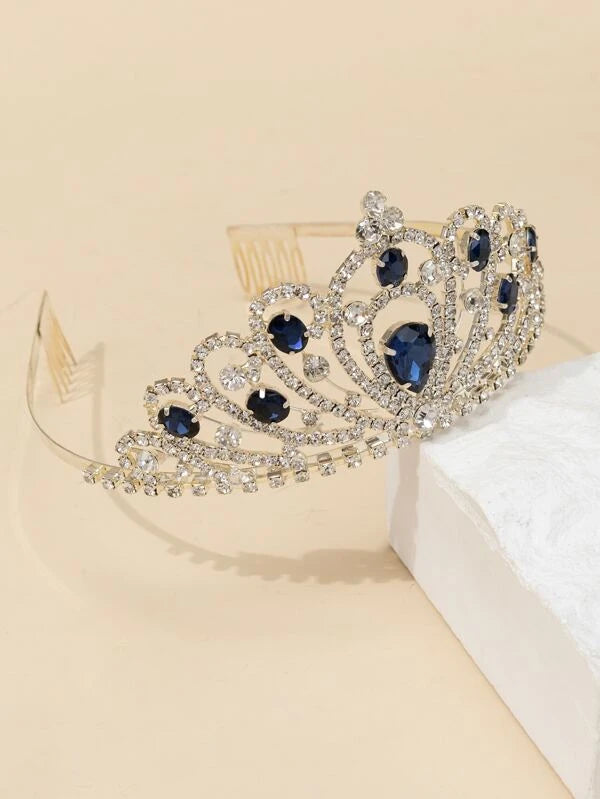 Rhinestone Crown Design Wedding Headband 998