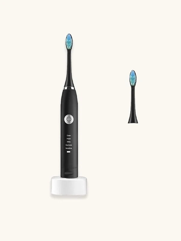 1pc Electric Toothbrush & 2pcs Brush Head (in BLACK / BLUE / PINK colors)