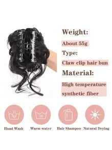 Short Curly Synthetic Hair Bun