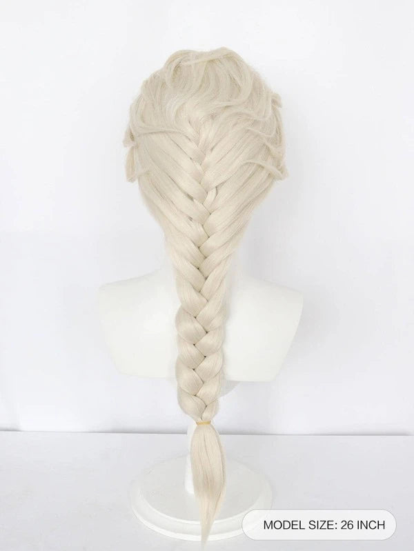 1pc Braided Cosplay Synthetic Wig & 1pc Wig Cap