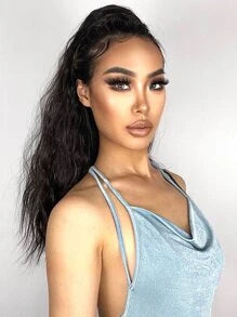 Long Curly Ponytail Synthetic Hair Extension