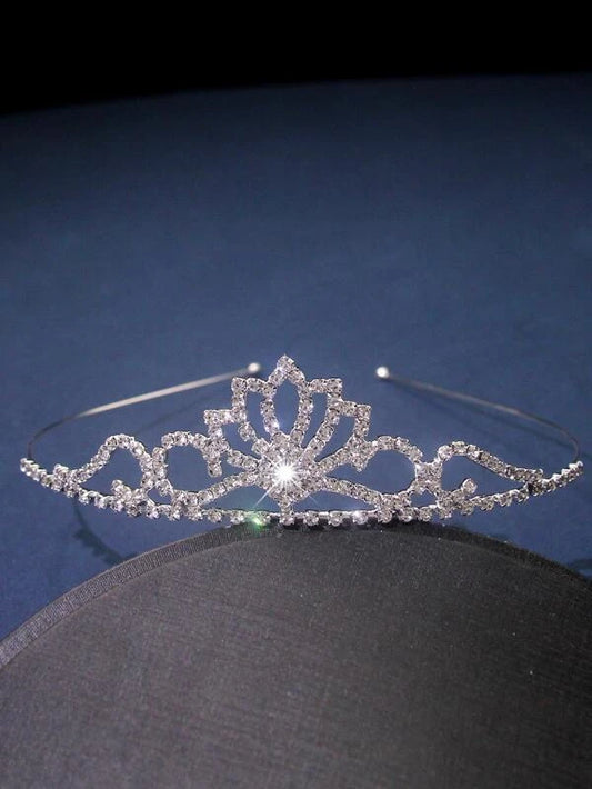 Rhinestone Crown Design Wedding Headband