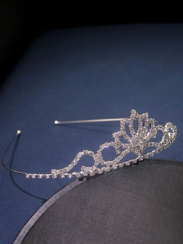 Rhinestone Crown Design Wedding Headband