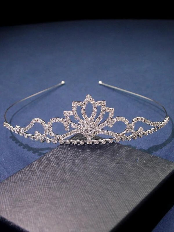 Rhinestone Crown Design Wedding Headband