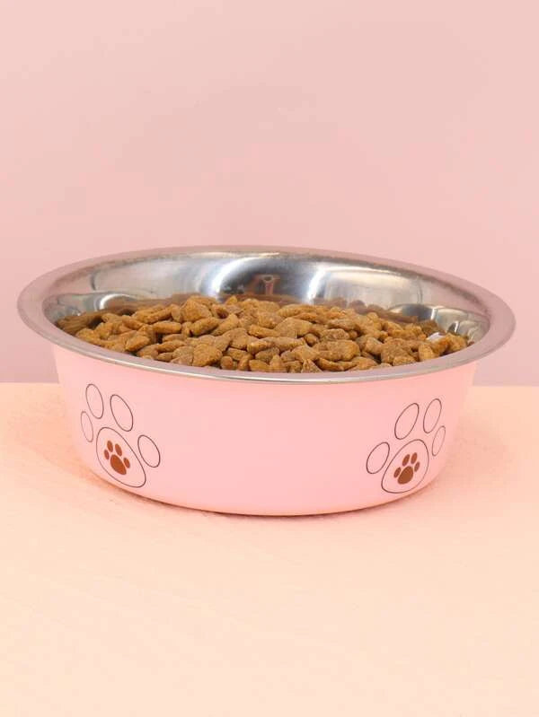 1pc Paw Print Pet Bowl (S-XL)