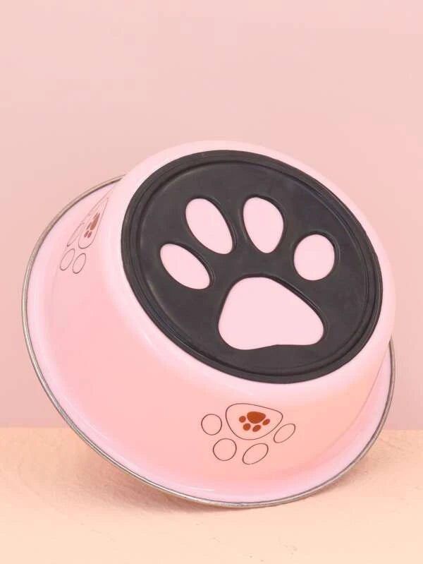 1pc Paw Print Pet Bowl (S-XL)