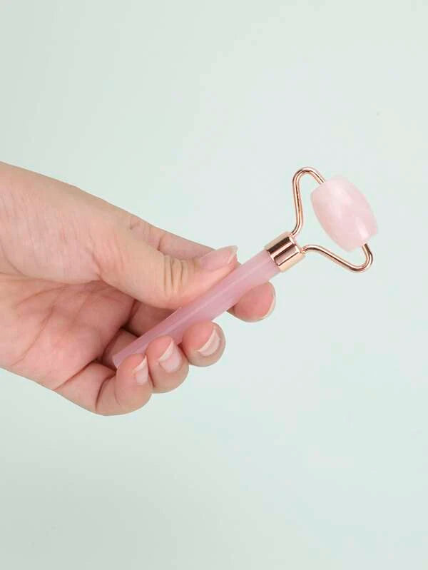 1pc Rose Quartz Eye Facial Massage Roller