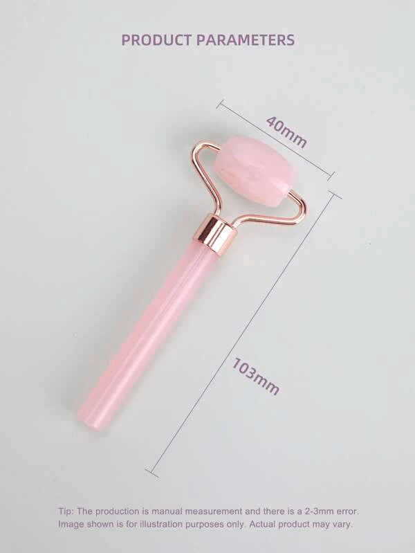 1pc Rose Quartz Eye Facial Massage Roller