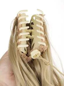 Long Body Wave Ponytail Synthetic Hair Extension With Claw