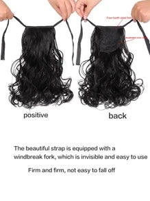 Short Curly Ponytail Synthetic Hair Extension