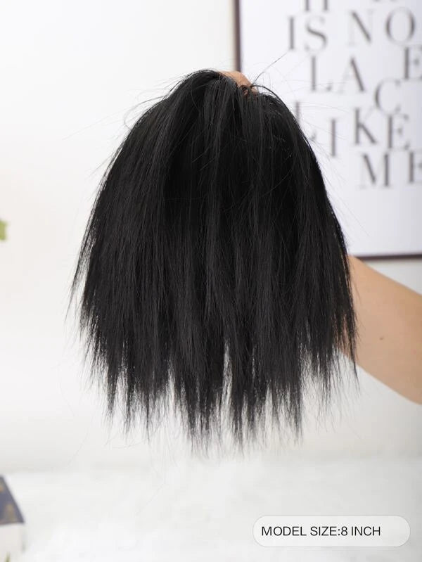 Short Straight Synthetic Hair Updo
