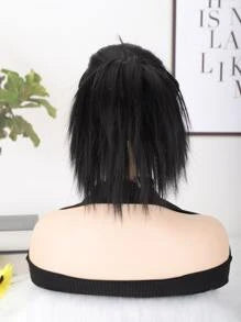 Short Straight Synthetic Hair Updo