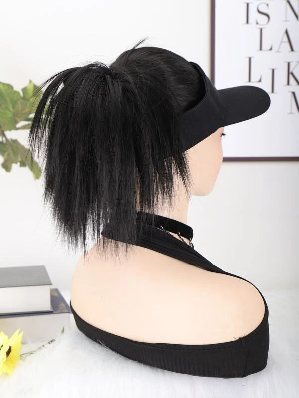 Short Straight Synthetic Hair Updo