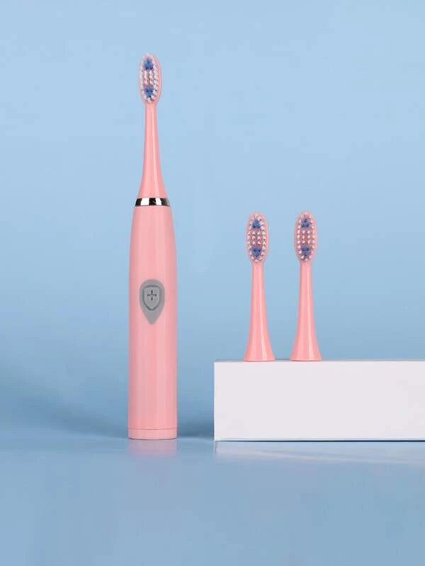 1pc Electric Toothbrush & 3pcs Brush Head (PINK / BLUE)