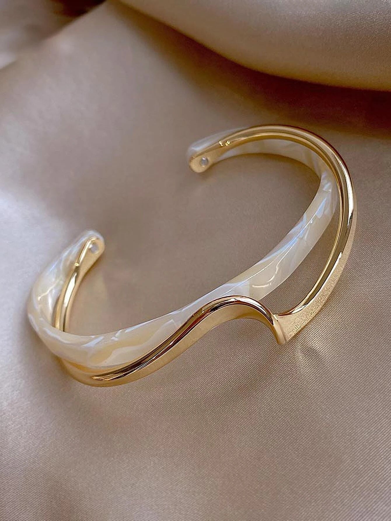 Structured Layered Cuff Bangle