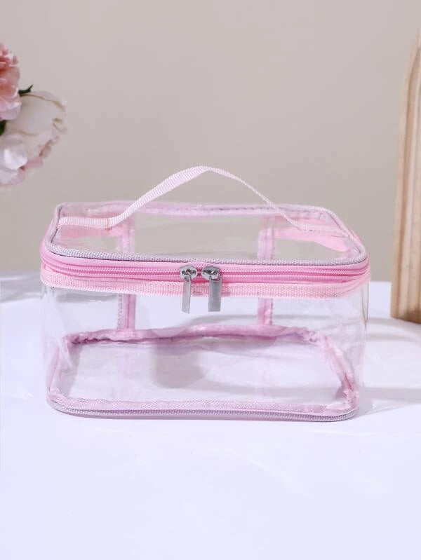 Clear Square Makeup Bag