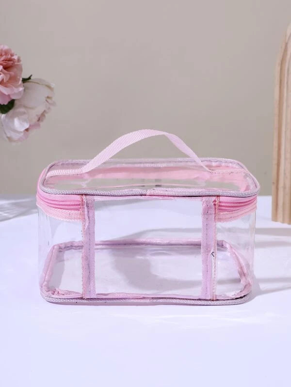 Clear Square Makeup Bag