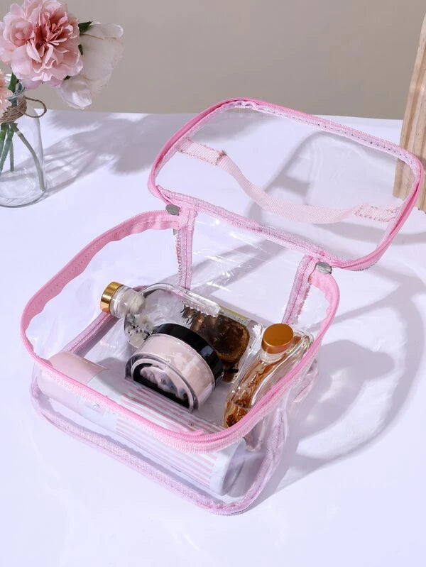 Clear Square Makeup Bag